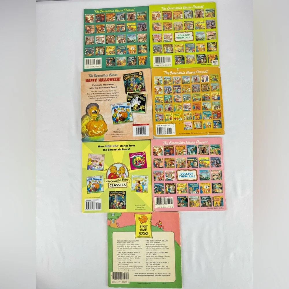 Vintage set of 7 Berenstain Bears Book lot from the 80’s-90’s - Picture 2 of 15